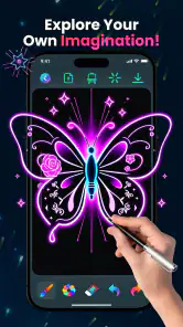 Magic Doodle: Glow Art Drawing screenshot