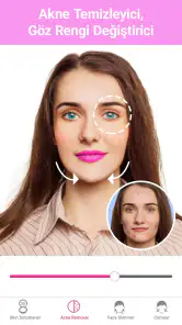 Makyaj Yapma Programı & Selfie screenshot