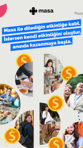 Masa: Etkinlik Bul & Oluştur screenshot