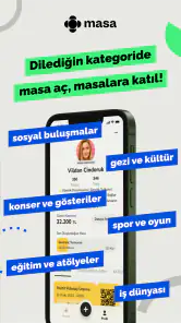 Masa: Etkinlik Bul & Oluştur screenshot