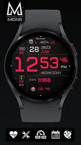 MD131 - Digital watch face screenshot