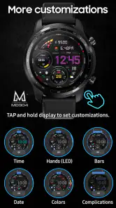 MD304 Digital watch face screenshot