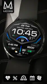 MD318 3D Digital Watch Face screenshot
