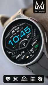 MD318 3D Digital Watch Face screenshot