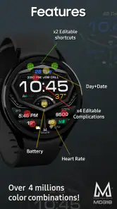 MD318 3D Digital Watch Face screenshot
