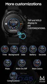 MD318 3D Digital Watch Face screenshot