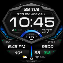 MD318 3D Digital Watch Face 8