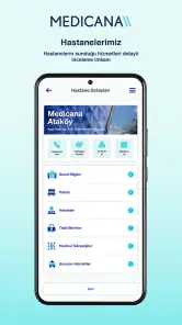 Medicana Mobil Uygulaması screenshot