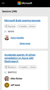 Microsoft Build screenshot