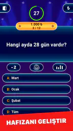 Milyoner 2025: Quiz & IQ Testi 5