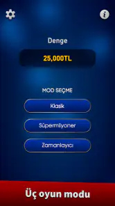 Milyoner 2026 Soru Cevap Oyunu screenshot