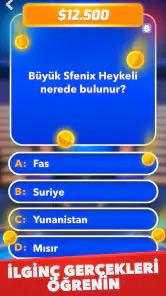 Milyoner - Türkçe Test Oyunu screenshot