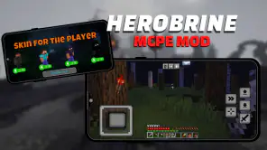 Mod Herobrine for Minecraft PE screenshot