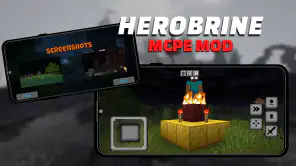 Mod Herobrine for Minecraft PE screenshot