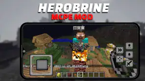 Mod Herobrine for Minecraft PE screenshot