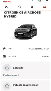 MyCitroën screenshot
