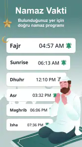 Namaz Vakti, Ezan Alarm, Kıble screenshot