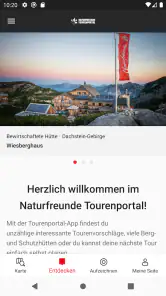 Naturfreunde Tourenportal screenshot
