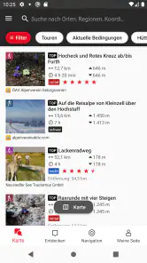 Naturfreunde Tourenportal screenshot