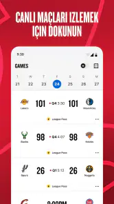 NBA: Canlı Maç ve Skorlar screenshot