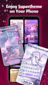 Neon Love Tema screenshot