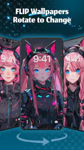 Neon Love Tema screenshot