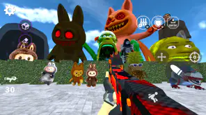 Nextbots In Backrooms: Shooter screenshot