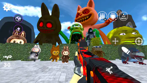 Nextbots In Backrooms: Shooter 3