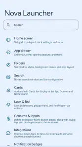 Nova Launcher screenshot