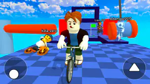 Obby bike: Parkour Adventure screenshot