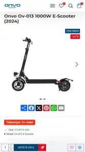 Onvo Scooter screenshot