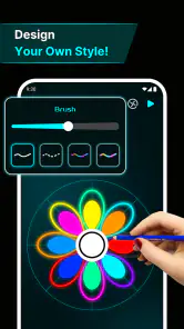Parmak Spinner: Işık Çizim screenshot