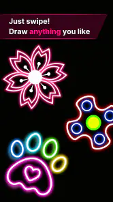 Parmak Spinner: Işık Çizim screenshot