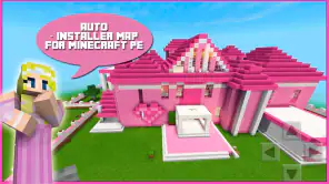 Pink princess house Map MCPE screenshot