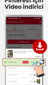 Pinterest Video indirici screenshot