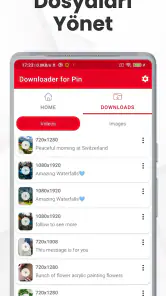 Pinterest Video indirici screenshot