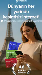 Pocket eSIM Yurt Dışı İnternet screenshot