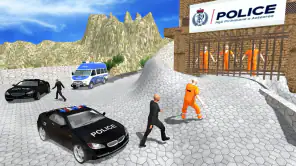 Police Van Hill Driving Games screenshot