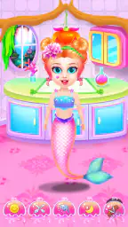 Princess Mermaid At Hair Salon 5