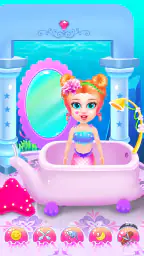Princess Mermaid At Hair Salon 6