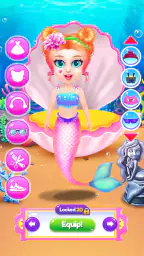Princess Mermaid At Hair Salon 8