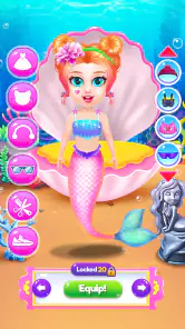 Princess Mermaid At Hair Salon screenshot