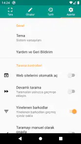 QR Kod ve Barkod Okuyucu screenshot