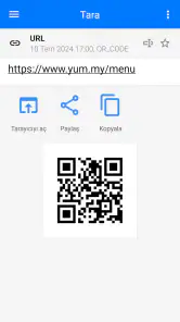 QR ve Barkod Okuyucu screenshot
