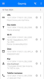 QR ve Barkod Okuyucu 6