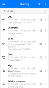 QR ve Barkod Okuyucu screenshot
