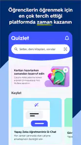 Quizlet: Yapay Zeka ile öğren screenshot