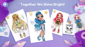 Rainbow High: Coloring Games screenshot