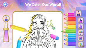 Rainbow High: Coloring Games screenshot