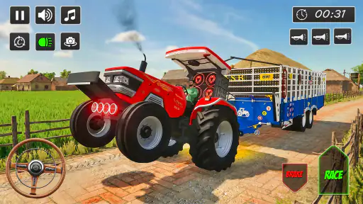 Real Farm Tractor Driving Game 4